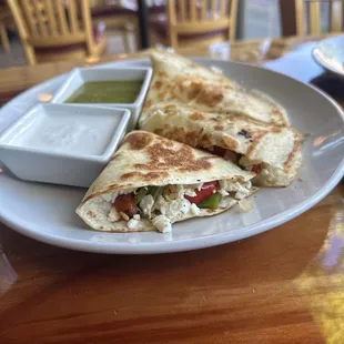 Shredded Chicken Quesadilla