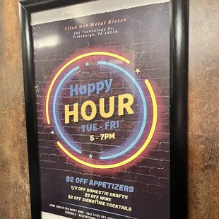 a happy hour poster
