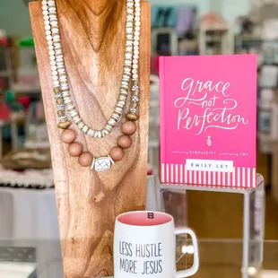 Jewlery, Books and Mugs