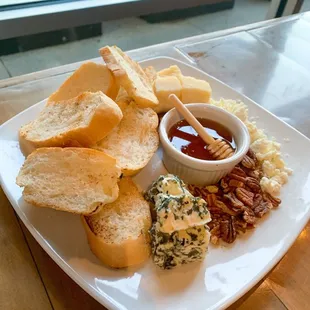 Cheese Plate after we asked for the pecans &amp; raisins--out of raisins