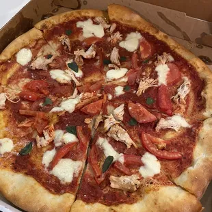 Margarita Pizza with Chicken.