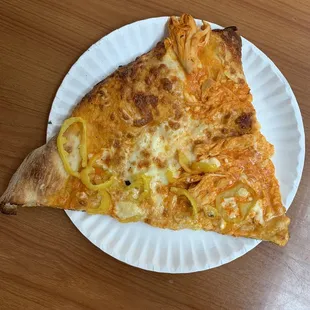 Specialty buffalo chicken pizza