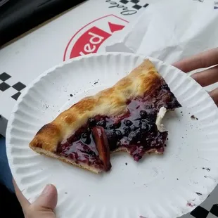 Blueberry with marsapone cheese