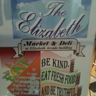 a sign for a restaurant