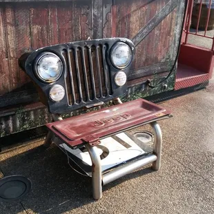 Cool re-purposed Jeep seat.