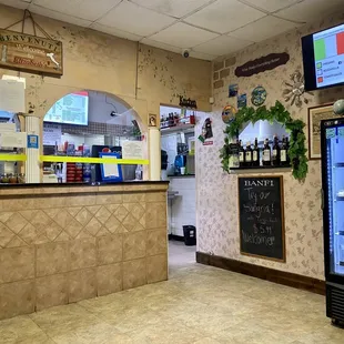 a view of the counter