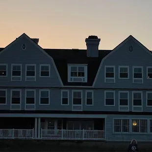 Lodge at sunset