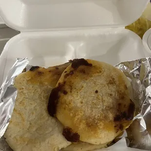 Beef pupusas
