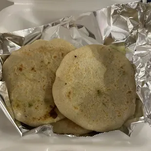 Jalapeño + cheese pupusas
