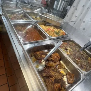a variety of food items