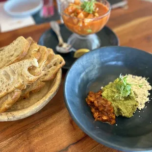 Smashed avocado