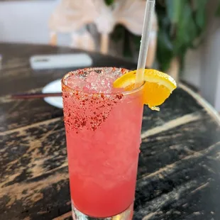 hibiscus paloma - mezcal, hibiscus, jalapeno, grapefruit, orange