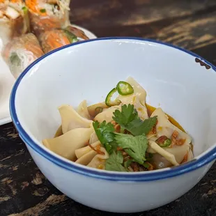 ginger chili oil dumplings