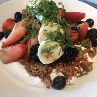 Bowl Of Berries, Banana & Yogurt