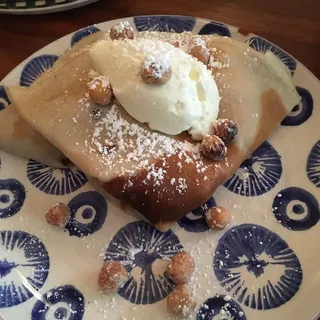 Nutella & Banana Stuffed French Crepe