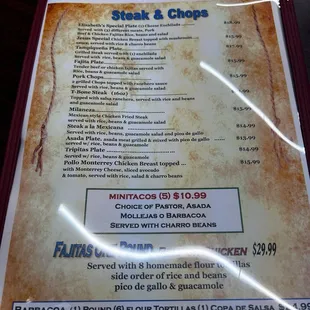 New menu 7/15/2024 with higher prices across many items