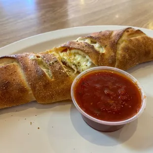 Stromboli with marinara