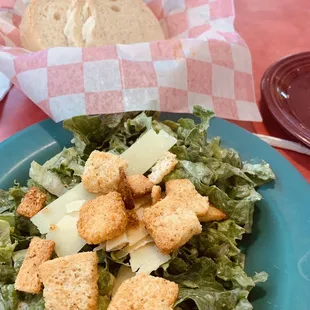 Side Caesar. Very nice, lots of fresh parm.