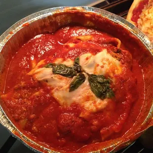 Lasagna - always good.