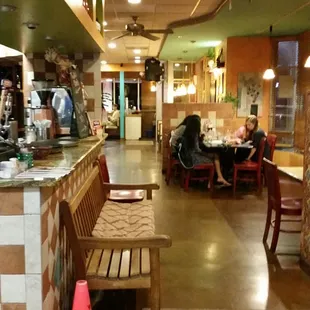 interior, sushi and sashimi