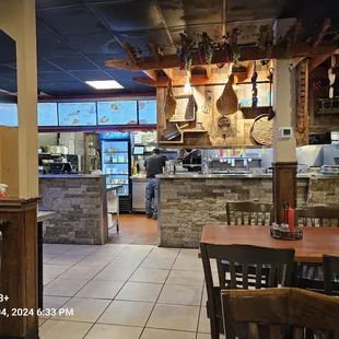 a view of the dining area