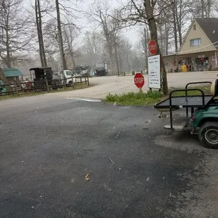 Roadway in front of office