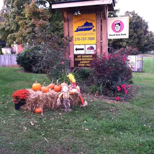 Sign at front of Campground