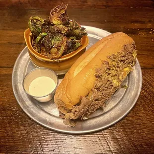 Cheesesteak w/ Brussels Sprouts