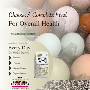 Coop Mix Layer 16% is offered in pellets or crumbles. Available at participating retailers or by special order through your local store!