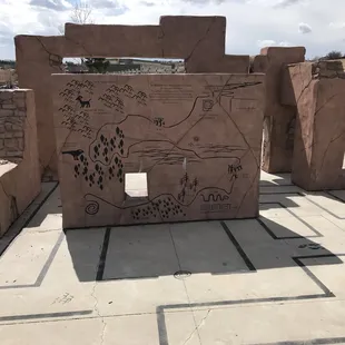 view of house/maze from playground