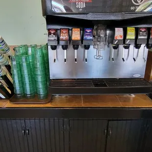 a coffee machine on a counter
