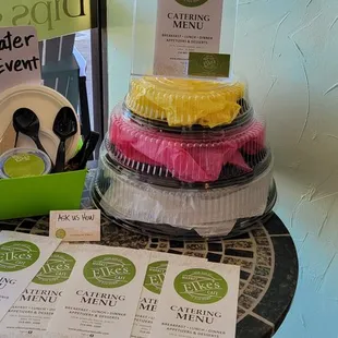 food, dessert, cupcakes