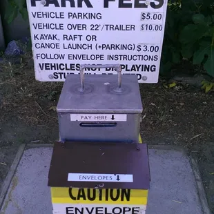 Parking fee structure at Elkhorn Boat Launch