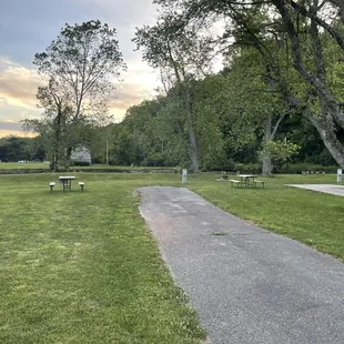 Sites by the creek.