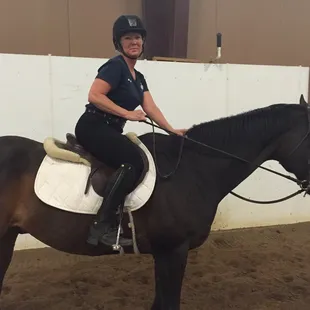 Owner/Kellie and Dandy riding English