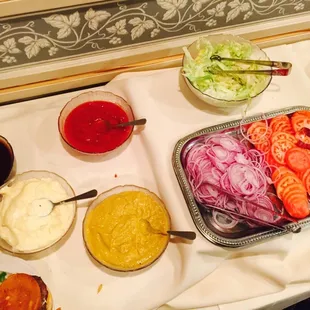 burger fixings