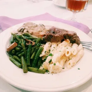 a plate of food on a table