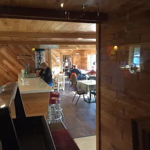 The dining area looking from the bar