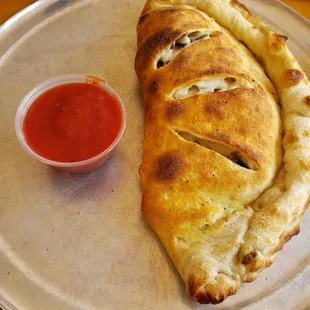 Calzone, huge!