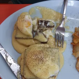 Scrapple Benedict