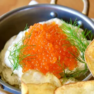 Coal Roasted Onion Dip with Smoked Trout Roe (October 2024)