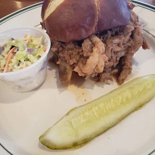 Pork sandwich ( suppose to have bbq but didn't seem to have it)