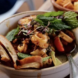 Squid and CHARRED CALAMARI &amp; OCTOPUS