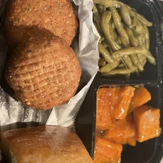 Salmon Cake Platter