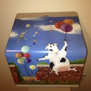 Fun bathroom paper towel dispenser