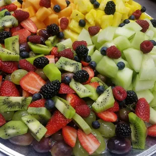 Fruit tray, freshly cut and layed into perfection.  Call need an event catered?   920-457-3034, ask for Walter