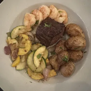 Steak and shrimp