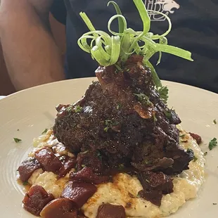 Braised lamb shank