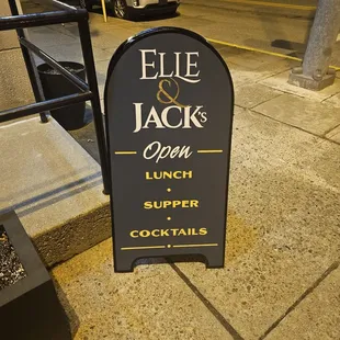 a sign for a restaurant