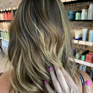Natural balayage by Lindsey